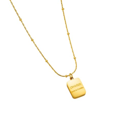 Collier pour femmes avec pendentif lettre doré, le cadeau tendance chargé d'émotion