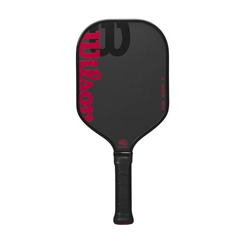 WILSON Blaze Pro Raie de pickleball 13 mm – Taille de la poignée : 6,4 cm, noir/rouge