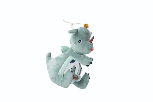LILLIPUTIENS, Joe the Dragon Activity Cuddly Toy with Large Mirror, Magnetised Hands - Image 2