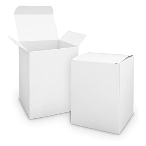 24x itenga Faltschachtel aus Karton 9x8x12cm weiß Gastgeschenk Geschenkschachtel Geschenkbox Adventskalender Boxen Schachteln Cover
