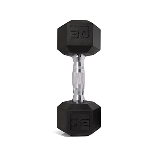 Cap Barbell 30 Lb Coated Hex Dumbbell Weight, New Edition #TOP1