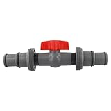 NINMORTH Conector de manguera de piscina de 38/32 mm, adaptador en forma de T, sistema de filtro de arena, plástico de 3 vías y accesorio de acero inoxidable, 1 juego