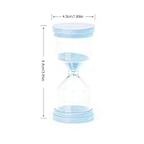 Generic 1 Min. Mini-Sanduhr für Duschtimer/Zähneputztimer mit Saugnapf Wanduhr Mit Temperaturanzeige (Blue, One Size)