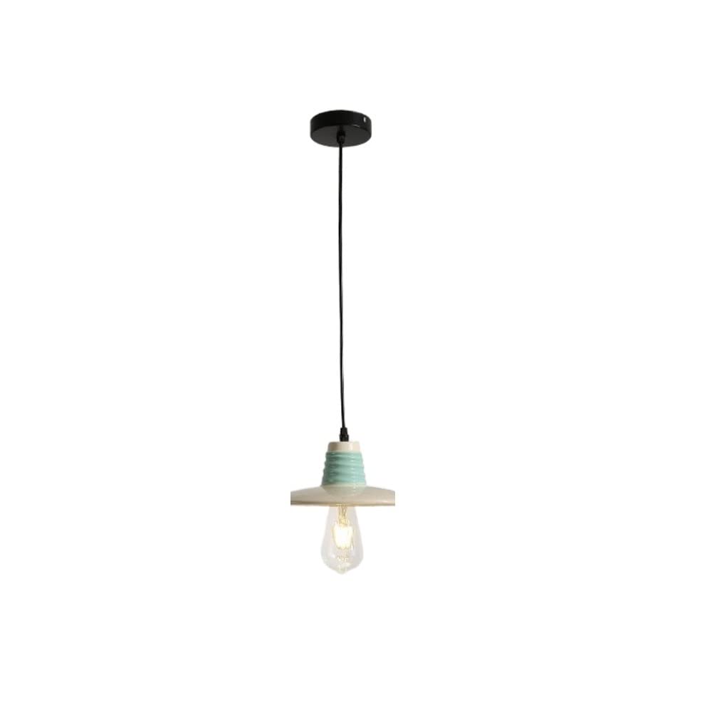 Suspension lustre vintage vert pour éclairer efficacement une table