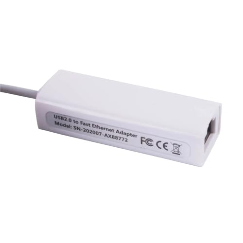 Adaptador USB a RJ45 Lan Ethernet 100Mbps Asix AX88772B convertidor de red cableada LAN 10M 100M 4