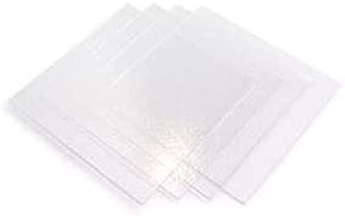 System 96 8inch Clear Glass Squares - 4 Pack by BiNARi Glass Studio