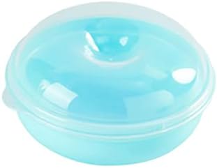 Bagel Fresh Container Round Sandwich Box Bagel Keeper Holder Bread Storage Box Bagel Saver Container for Home Kitchen