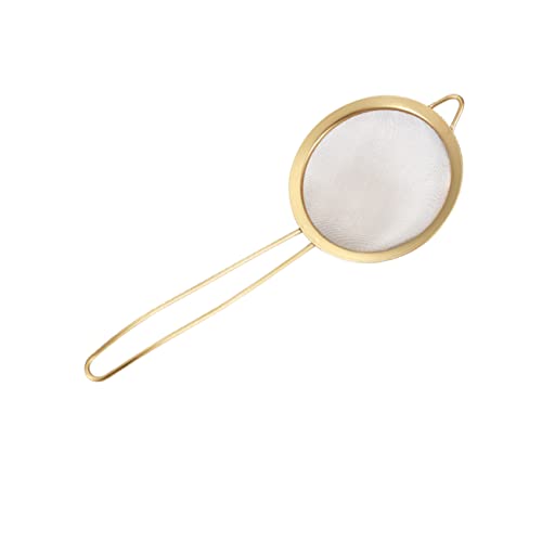 ABOOFAN Stainless Steel Fine Mesh Skimmer Spoon for Hot Pot Colander Strainer with Hanging Handle for Draining Boiling Liquids and Oil Kitchen Cooking