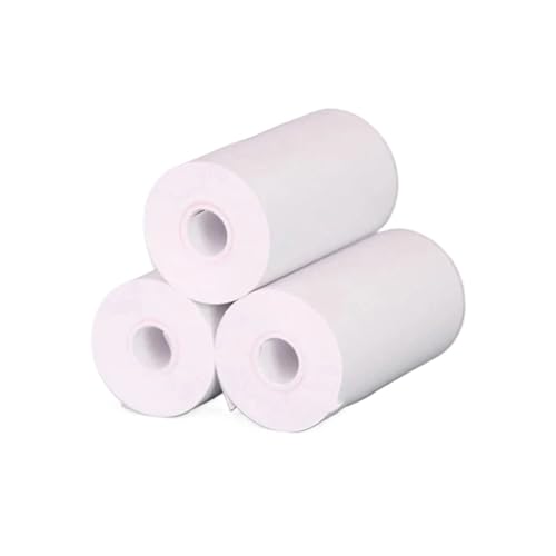 Rouleaux de papier thermique 58mm pour imprimante de caisse lot de 3 rouleaux blancs de rechange