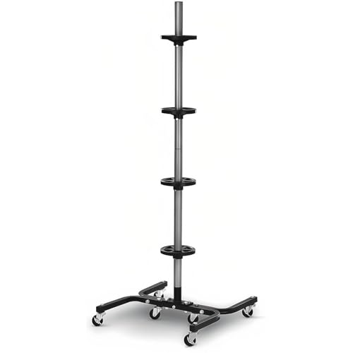 Support de rangement mobile pour pneus avec roues, organiseur de garage robuste pour le transport et le stockage des pneus d'atelier