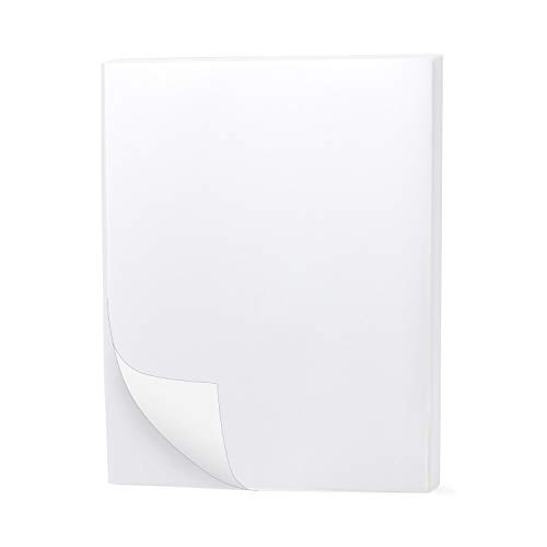 Buhbo Full Sheet Address Shipping Label 8.5" X 11" Sticker Labels For Laser & Ink Jet Printers (100 Sheets) #TOP6