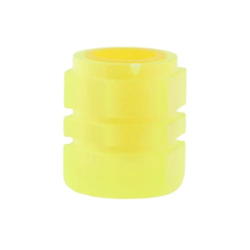 Cubierta de válvula decorativa para bicicleta y moto (Amarillo)