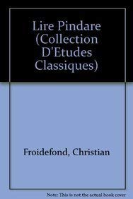 Paperback Lire Pindare [French] Book