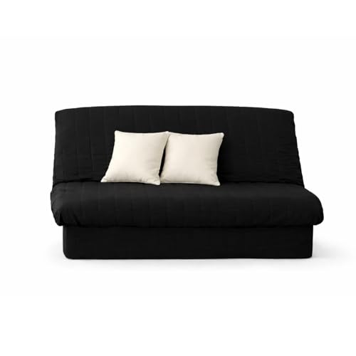 Promo Linge Housse De Clic Clac Matelassée - Noir