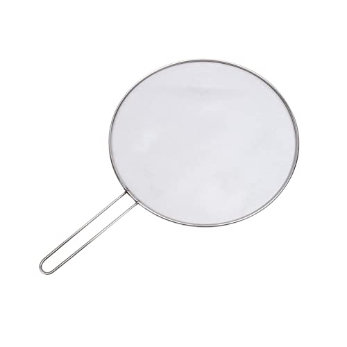 25 cm, paraspruzzi multifunzione in acciaio inox, protezione dagli schizzi di olio, grasso o acqua, paraspruzzi in acciaio inox, protezione dagli schizzi di grasso per padelle, pentole Skillets