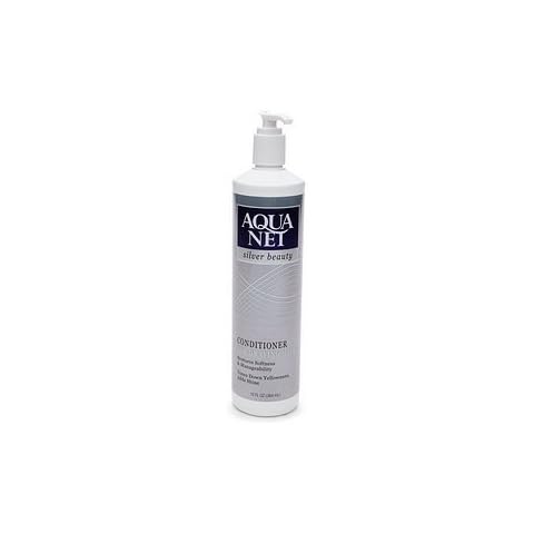 Aqua Net Silver Beauty Conditioner for Graying Hair 13oz Pump Bottle (1/ea) Cover
