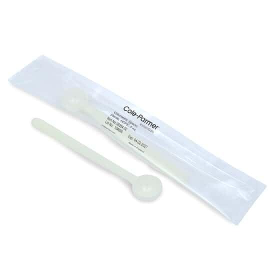 Sterile Volumetric Lab Sampling Spoons, HDPE, HDPE, 5 mL (0.17 oz); 100/PK