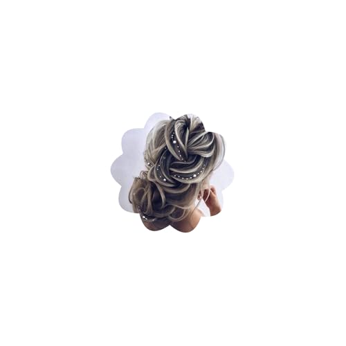Chargances 2PCS Pearl Bridal Headpiece Gold Wedding Long Headband for Brides Pearls Hair Vine Pearl Hair Accessories for Women Weeding Hair Jewelry (24"/60cm)