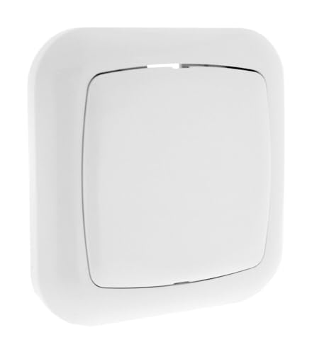 Base tapa ciega blanca, ideal para cubrir y aislar conexiones eléctricas, previniendo accidentes y mejorando la estética.