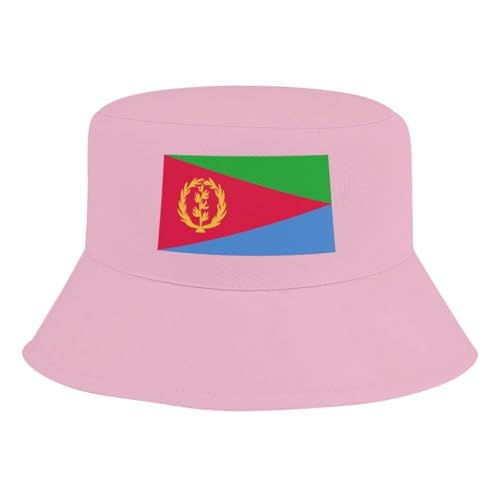 Kids Bucket Hat for Girls & Boys, Eritrea Flag Pattern Bucket Hat for Girls Boys,Fun & Cool Fun Outdoor Vacation