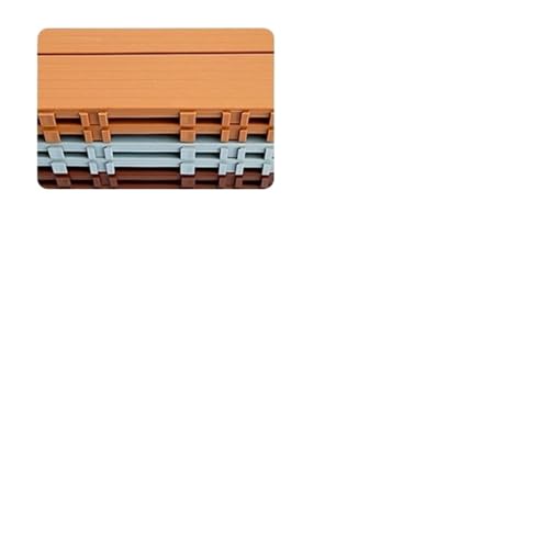 Planches de sol emboîtables 300 mm café pour terrasse et balcon