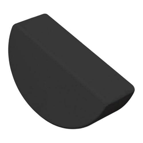 Menolana Half Round Yoga Block,AntiSlip Portable Essential Exercise Brick Prop Half Moon Balance Block for Stretching Pilates Home Gym, Black