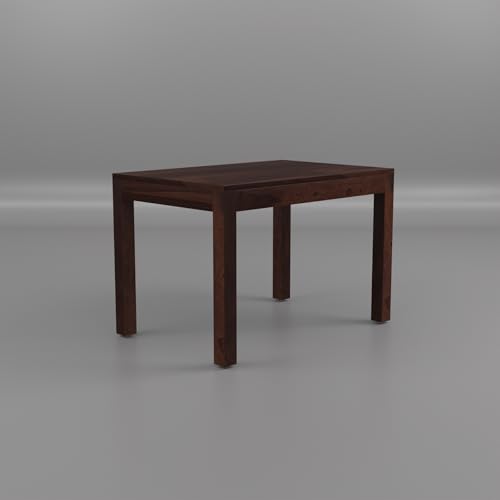 Image of Cane Solid Sheesham Wood Dining Table Set of 4 | Four Seater Dining Table with 4 Chairs | 4 Seater Dining Table | Dining Table 4 Seater | Walnut Finish