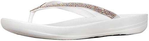 Fitflop Damen Sparkle Classic Iqushion Ergonomische Sandalen, Urban White, 38 EU