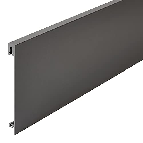 Frontblende für JUNKER-SLIM Schubladensystem Innenauszug (anthrazit/für Korpusbreite bis 1200 mm/individuell kürzbar) Schubladenblende Schubladenfront Blende für Innenauszug von SOTECH