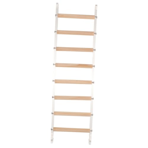 Mipcase Acrylic Parrot Ladder Parakeet Training Toy Chewing Bird Climbing Ladder for Parrots Parakeets and