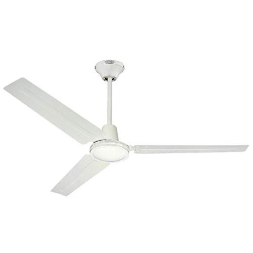 Product Deal Ciata Lighting Industrial 56 Inch Three Blade Indoor Ceiling Fan, with Steel Blades - White 80% Off Discount Ciata Lighting Industrial 56 Inch Three Blade Indoor Ceiling Fan, with Steel Blades - White