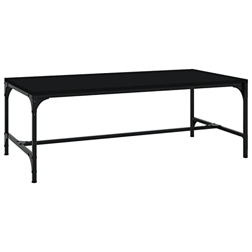 Table de salon noire compacte en bois pour optimiser l'espace de votre studio - 4
