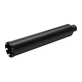BOBKALATG Heavy Duty Wet Core Drill Bit 2.95 Inch, Turbo Teeth for Concrete Brick Asphalt, Dust Suppression Cooling Design, Hexagonal Thread Industrial Coring Tool (Black)