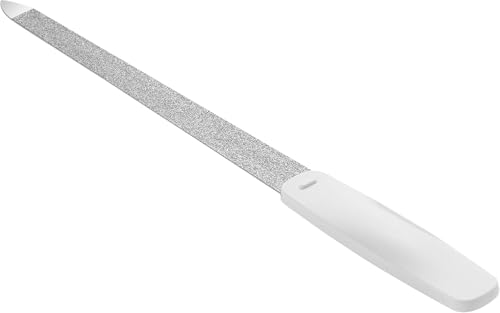 ZWILLING Nagelfeile (Saphirbeschichtung, polierte Feilenspitze, ergonomische Form, grob- und feinkörnige Feilenflächen), Weiß, 180 mm