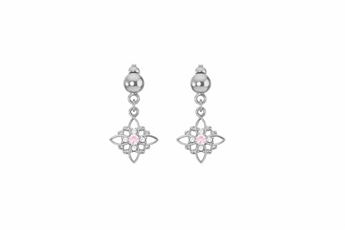 Boucles d'oreilles nœud de sorcière en argent et zircon pour sublimer vos tenues de soirée