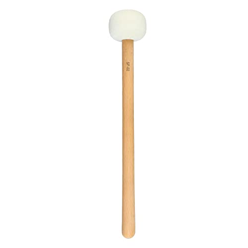 Baqueta de percusión con cabeza de fieltro blanco 32 cm miniatura 6