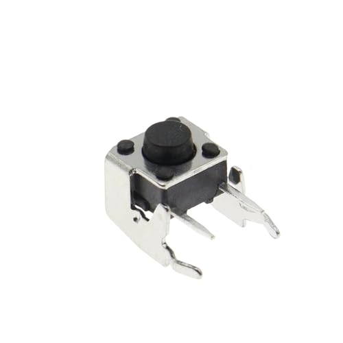 Micro bouton poussoir tactile momentané 6x6x14mm horizontal angle droit pour circuit imprimé PCB