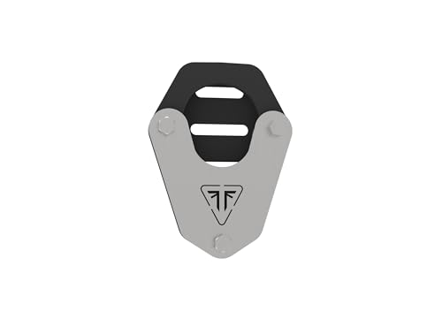 Image of Side Stand Extender | Side Stand base |Side Stand protector Compatible with Triumph Speed 400 |speed T4 | Scrambler 400X | Scrambler 400XC | Thruxton (Black&Silver, Pack of 1)
