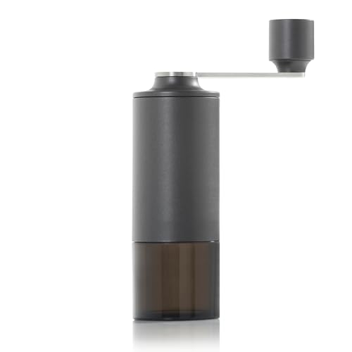 AdHoc Moro Coffee Grinder - Manual Ceramic Coffee Grinder with Adjustable Coarseness - For Home Brewing, Espresso & French Press - Dark Grey