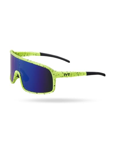 TYR Unisex Viejo HTS Sunglasses, Blue/Fluorescent Green4