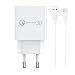 Produktbild 18W Schnellladegerät mit 1,5M USB C Ladekabel Netzteil QuickCharge Adapter für Samsung Galaxy A56 A55 A36 A35 A26 A16 A06 A05 Google Pixel 9 8 7 6 5 Xiaomi Redmi 14 13 Nokia, Motorola