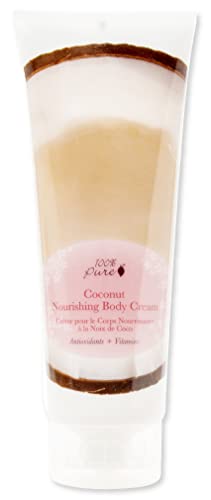 100% PURE Nourishing Body Cream Coconut Lotion Luxurious Dry Skin Hydration...