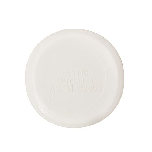 FangKingNo 10pcs 1/2\" White PVC Pipe End Cap Plug Adapter Pipe Fittings Slip (Socket) SCH40 Easy to Install, and High Tensile for Home or Industrial Use -10 Pack (0.5 Inch)