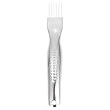 Tofficu Cortador de Cebollín de Acero Inoxidable para Cocina, Cuchillo para Cortar Cebolla y Cebolletas, Herramienta de Corte Antideslizante Mango Ergonómico, Adecuado para Verduras