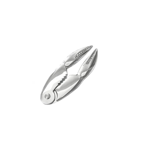 Effortlessly Open Seafood with Kitchen Crab Pliers and Lobster Cracker Lobster Tongs Seafood Clamp Tool(White)