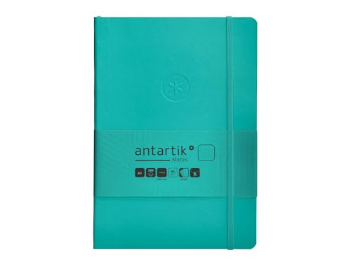 Antartik CUADERNO CON GOMILLA NOTES TAPA BLANDA A5 HOJAS LISAS TURQUESA 80 HOJAS 80 GR FSC