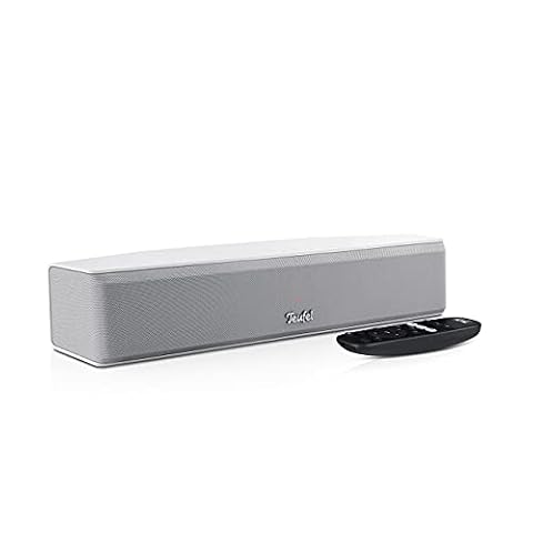 Soundbar Teufel CINEBAR ONE, Bluetooth, kino domowe, 2.0, HDMI, AUX, Optical IN, Bluetooth apt-X, 4 przetworniki High Performance, biały