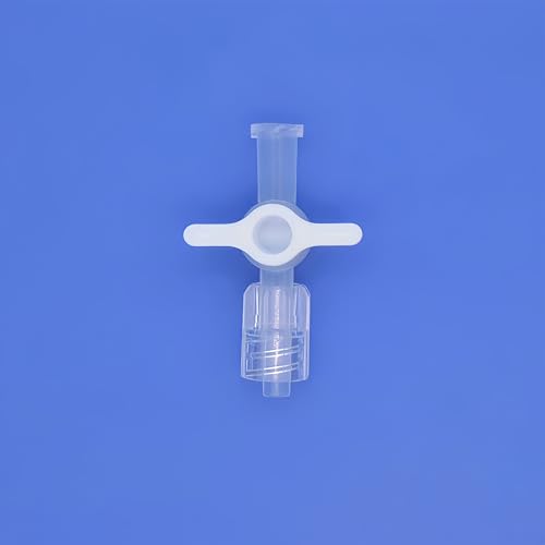 Hynec 2-Way Luer Stopcock, Female to Male or Dual Male Connector, Food-Grade PP Body with PE Core, Chemically Inert Valve for Small Hose Systems – 20 PCS Pack (White-FM-Long-Lock)