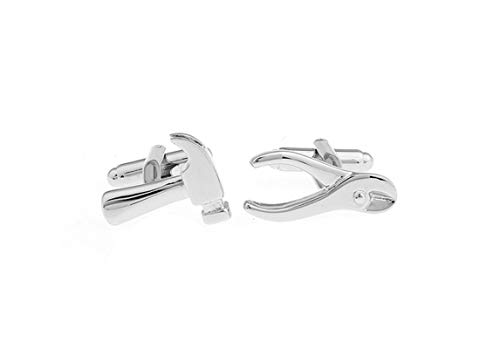 Set de mancornas para hombre Daesar plateadas miniatura 3