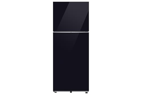 Image of Samsung 396 L, 2 Star, Convertible 5-in-1, Digital Inverter, Frost Free Double Door, Bespoke AI WiFi Refrigerator (RT41HB6A4222HL, Glass Finish, Clean Black, 2026 Model)